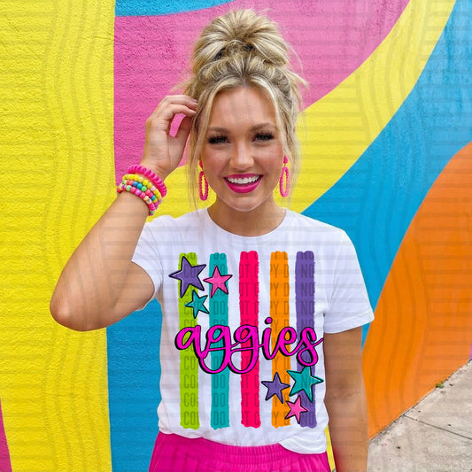 Rainbow Stripes - Custom + DROPDOWN - 300 DPI digital download