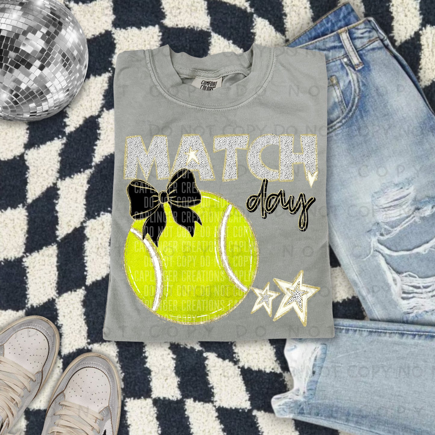 Match Day Tennis - Color Dropdown Digital Download 300DPI PNG FILE