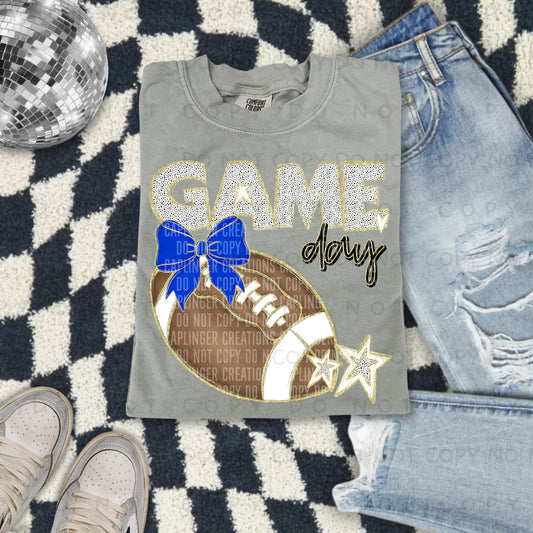 Game Day Football - Color Dropdown Digital Download 300DPI PNG FILE