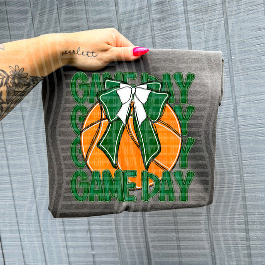 BASKETBALL - GAME DAY - Color Dropdown Digital Download 300DPI PNG FILE