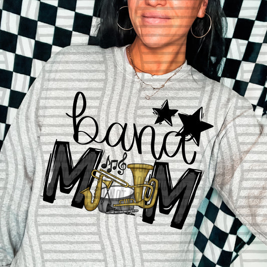 Band Mom - Color Dropdown Digital Download 300DPI PNG FILE