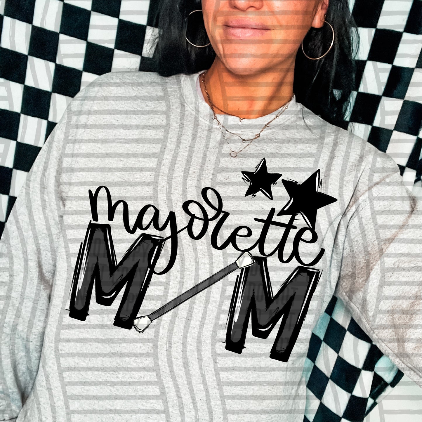 Majorette Mom - Color Dropdown Digital Download 300DPI PNG FILE