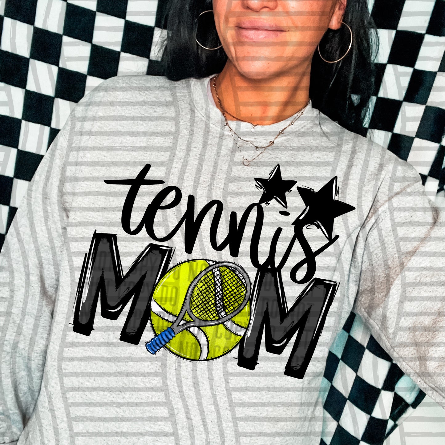 Tennis Mom - Color Dropdown Digital Download 300DPI PNG FILE