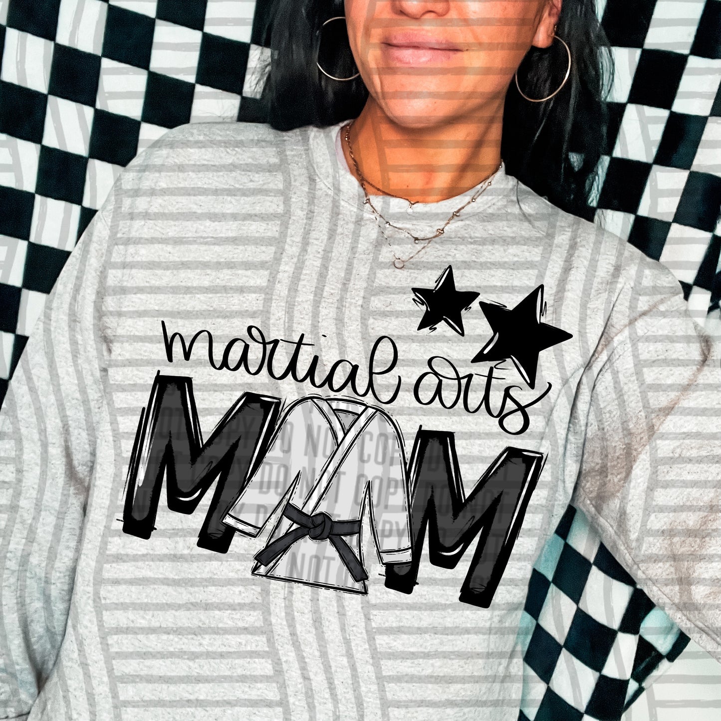 Martial Arts Mom - Color Dropdown Digital Download 300DPI PNG FILE