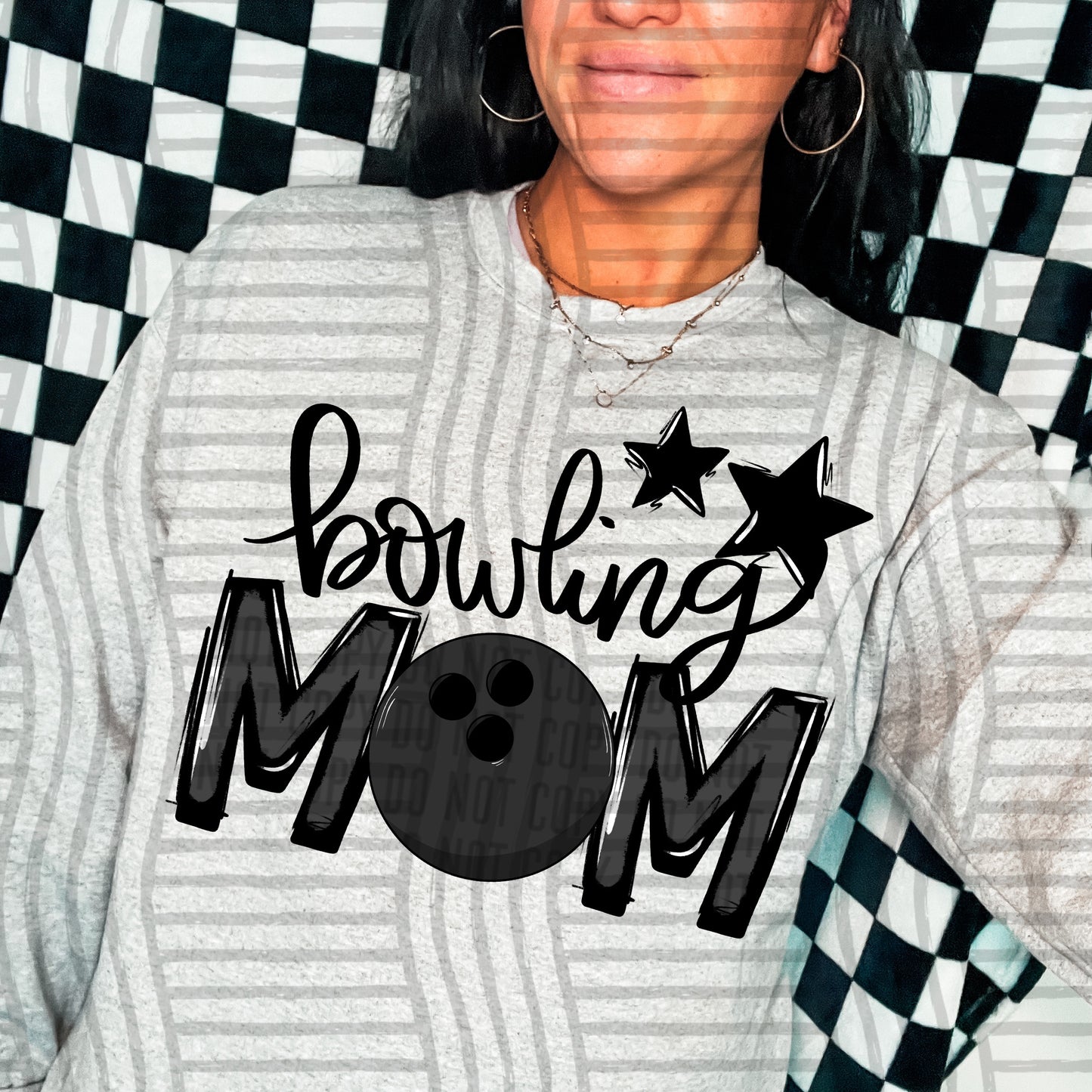 Bowling Mom - Color Dropdown Digital Download 300DPI PNG FILE