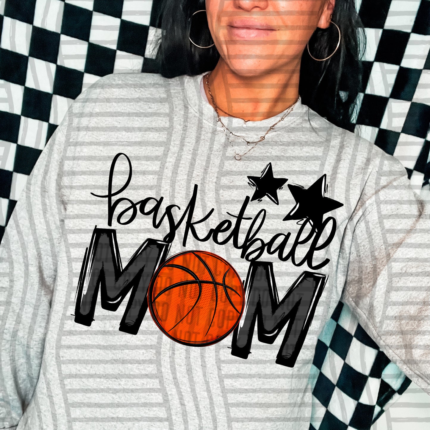 Basketball Mom - Color Dropdown Digital Download 300DPI PNG FILE