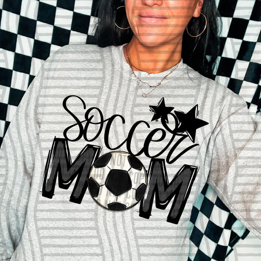 Soccer Mom - Color Dropdown Digital Download 300DPI PNG FILE