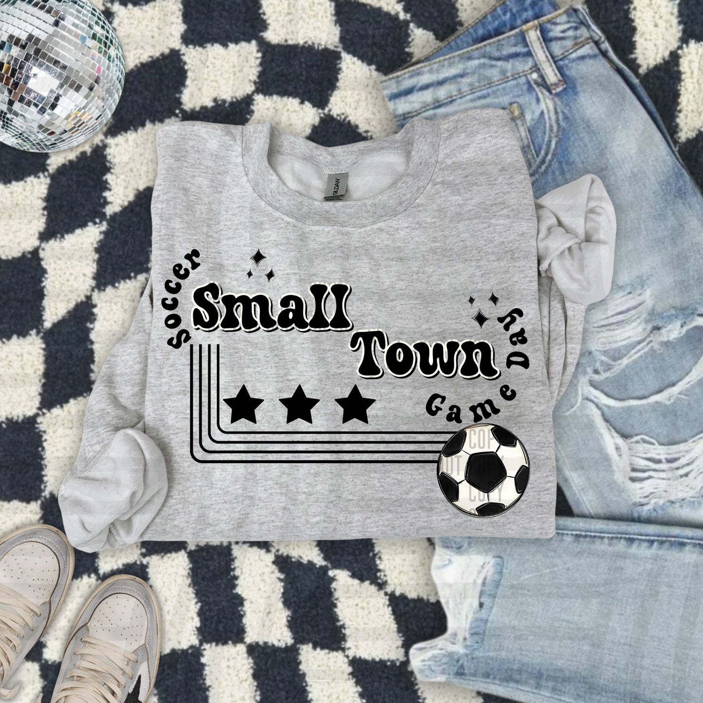 SOCCER - Small town - Color Dropdown Digital Download 300DPI PNG FILE