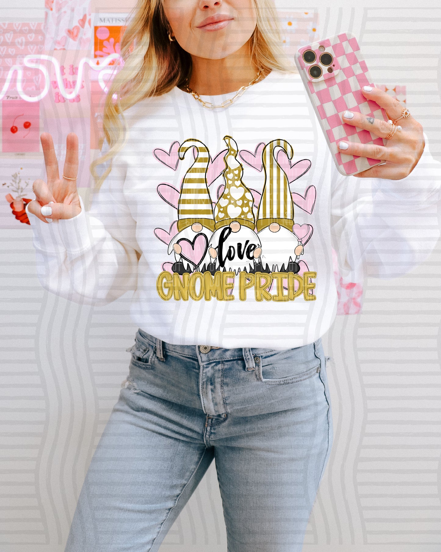 Vday Gnomes Pride - Color Dropdown Digital Download 300DPI PNG FILE