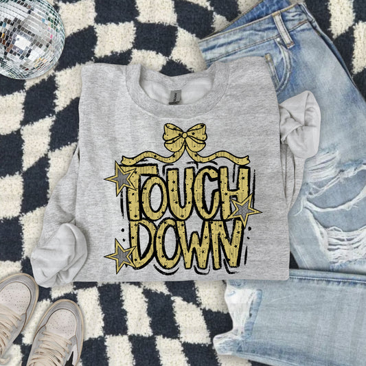 Touch Down Bow - Choose your color - Digital Download 300DPI PNG FILE