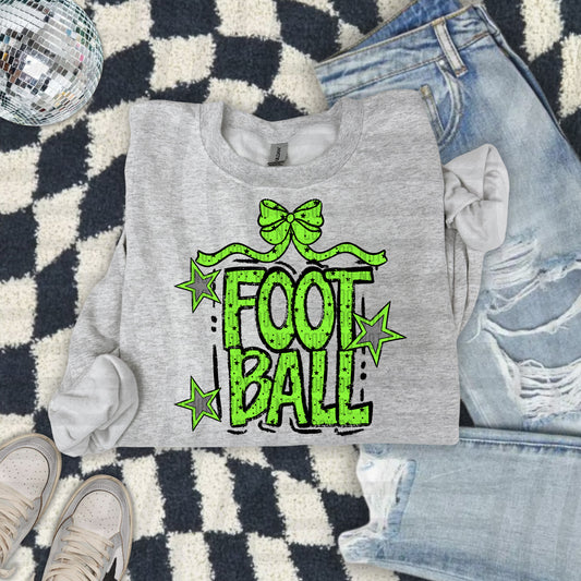 FOOTBALL BOW - Choose your color - Digital Download 300DPI PNG FILE