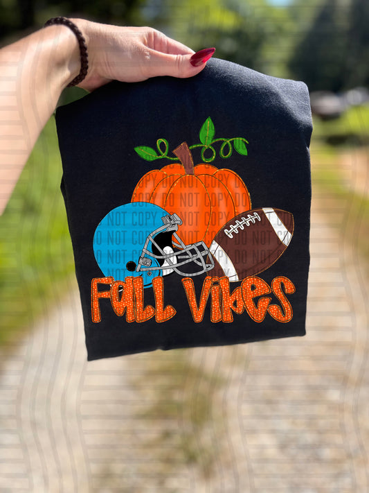 Fall vibes Football edition  Color Dropdown Digital Download 300DPI PNG FILE