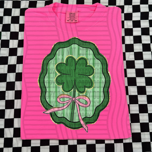 4 LEAF CLOVER FRAMED - Digital Download 300DPI PNG FILE