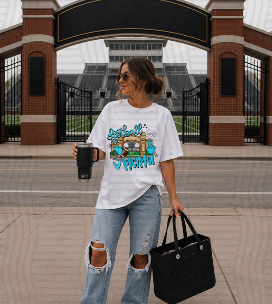 FOOTBALL MAMA - Color Dropdown Digital Download 300DPI PNG FILE
