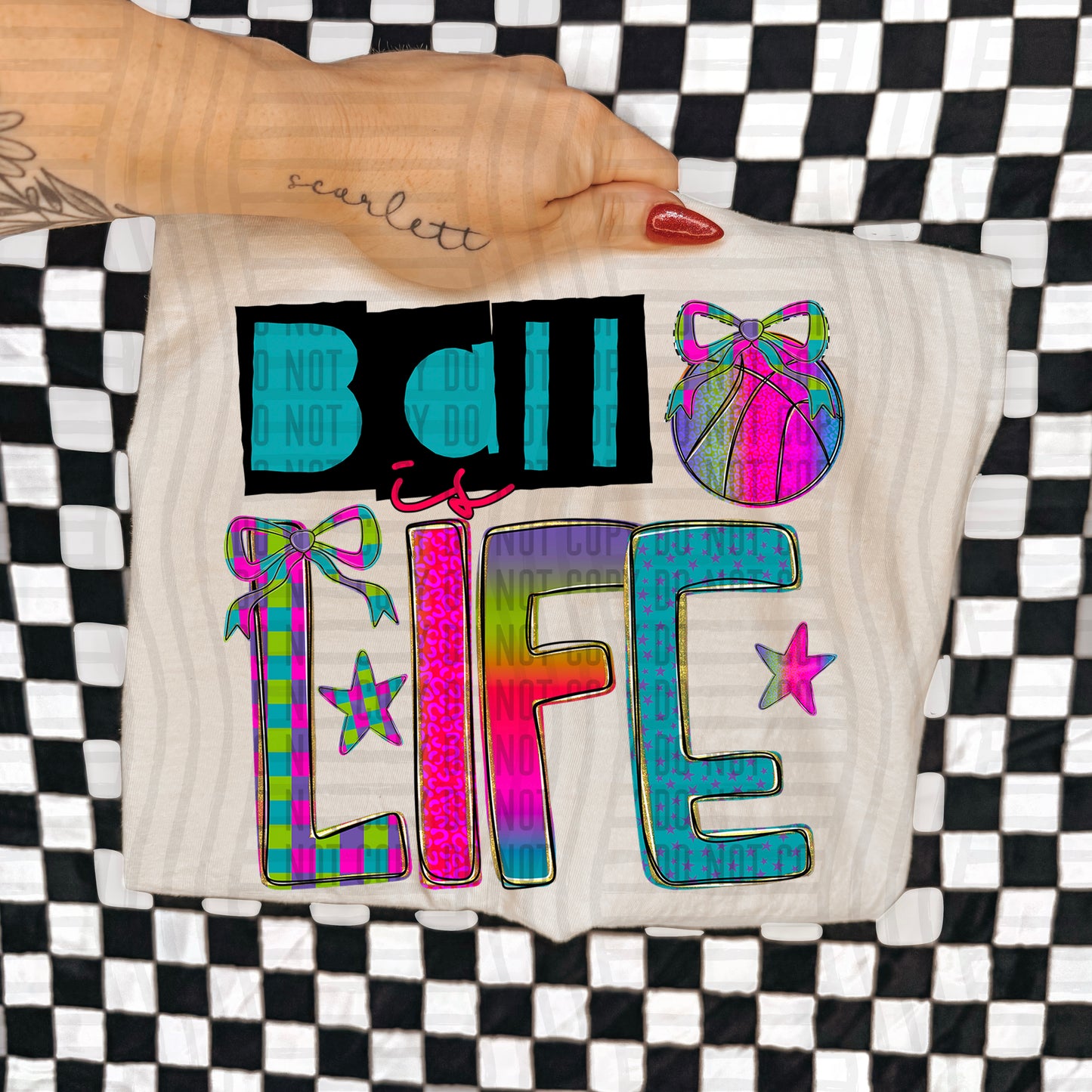 Rainbow Basketball Sayings - Choose DESIGN 300DPI PNG FILE