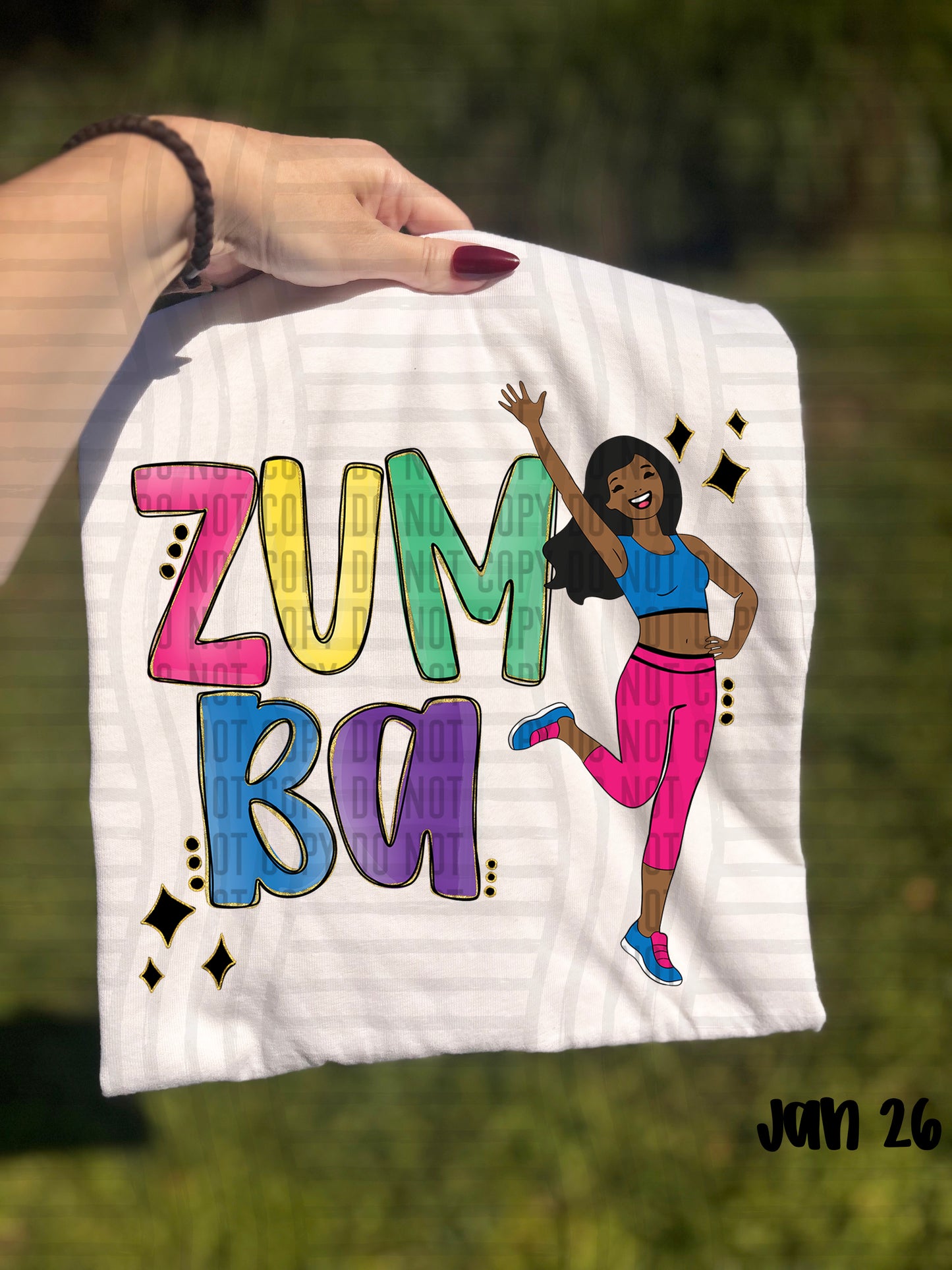 ZUMBA- choose skin/hair Color Dropdown Digital Download 300DPI PNG FILE