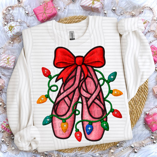 Christmas Faux Embroidery Sports Balls