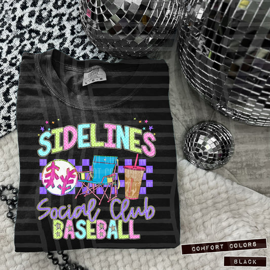 Sideline Social Club - PREPPY Sports ball - 300DPI PNG FILE