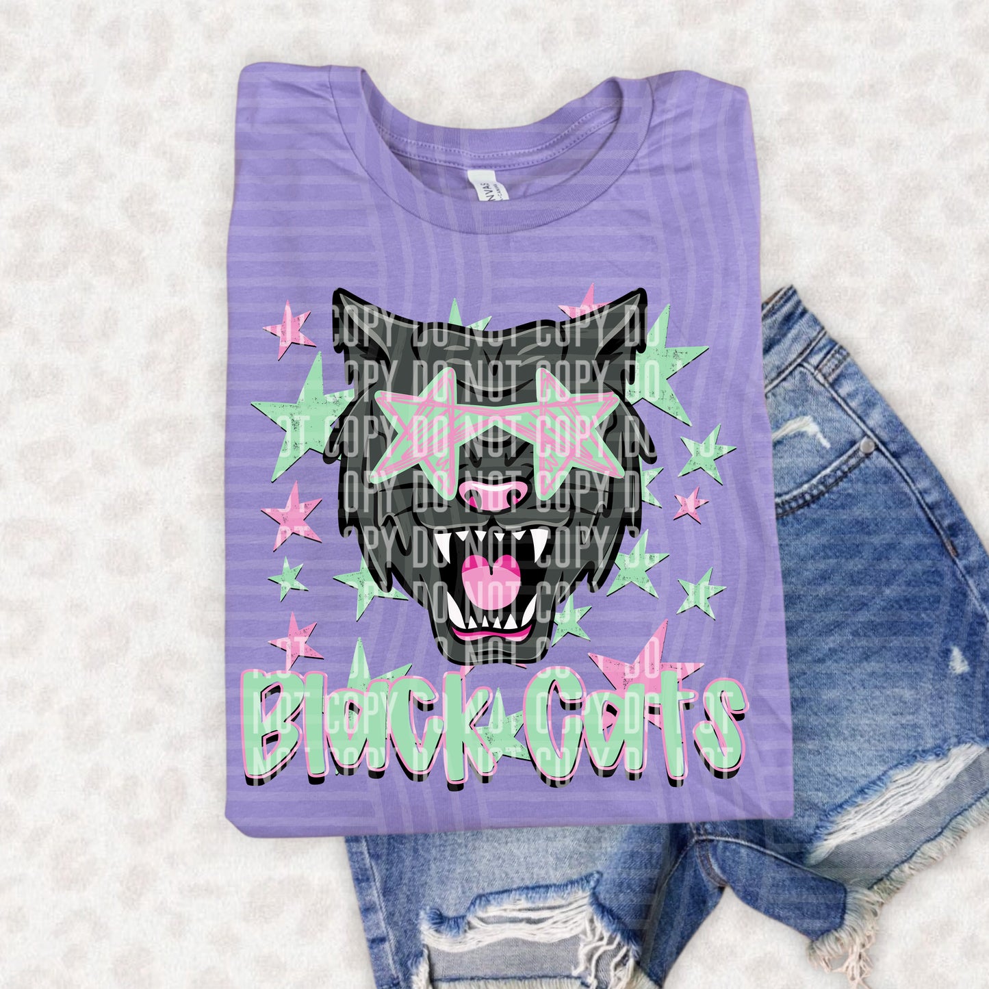 PREPPY STARRY EYED mascots pink/green -  Digital Download 300DPI PNG FILE