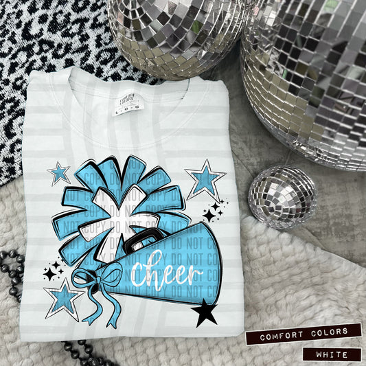 BLANK CHEER MEGAPHONE POM {NOT ELIGIBLE FOR DIGITAL RESALE} - Digital Download 300DPI PNG FILE