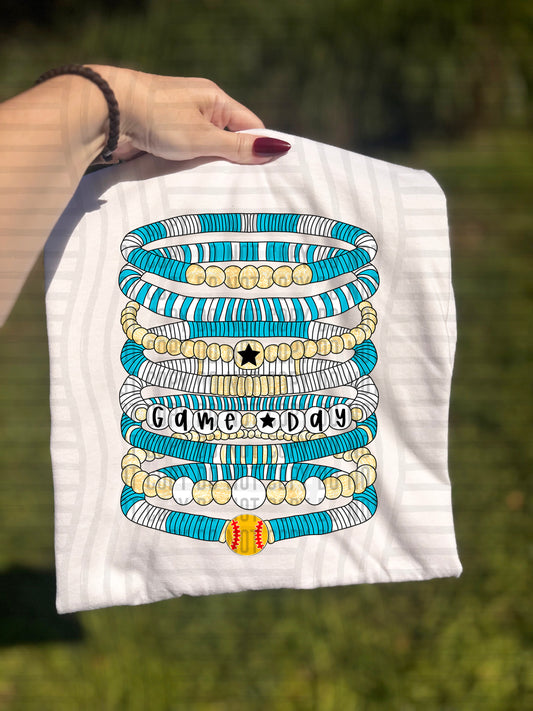 Bracelets - Softball - Color Dropdown Digital Download 300DPI PNG FILE