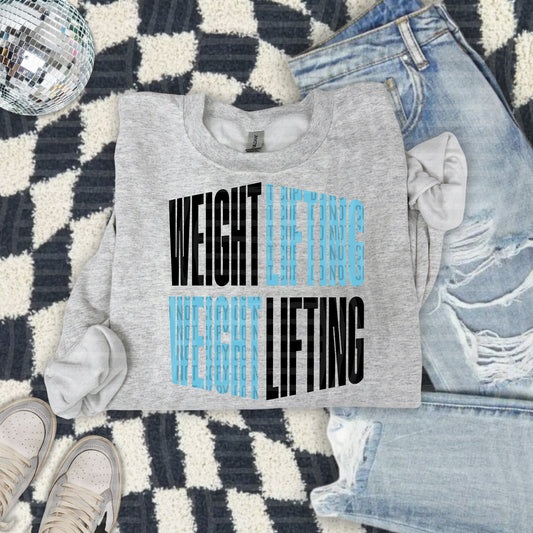 WEIGHT LIFTING word art - Color Dropdown Digital Download 300DPI PNG FILE