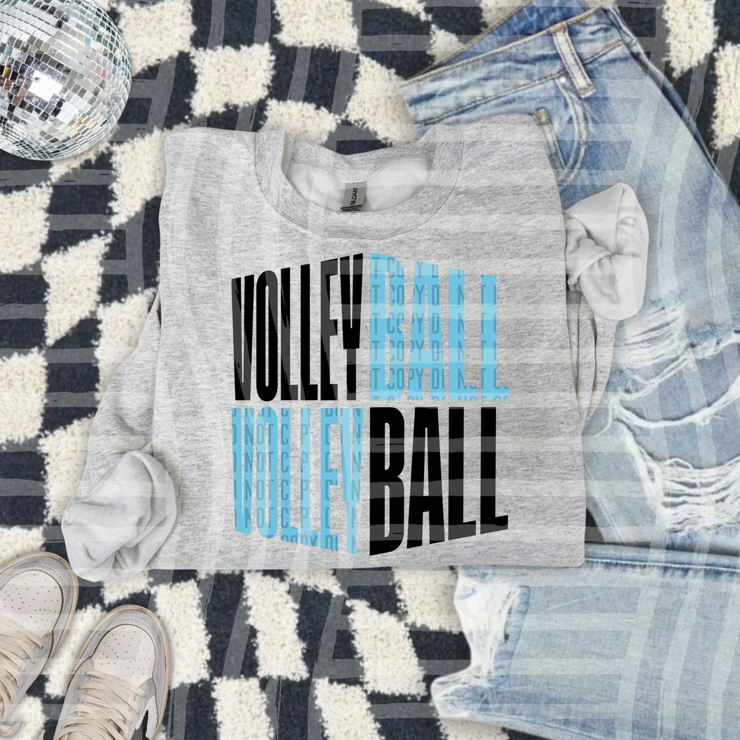 Volleyball word art - Color Dropdown Digital Download 300DPI PNG FILE