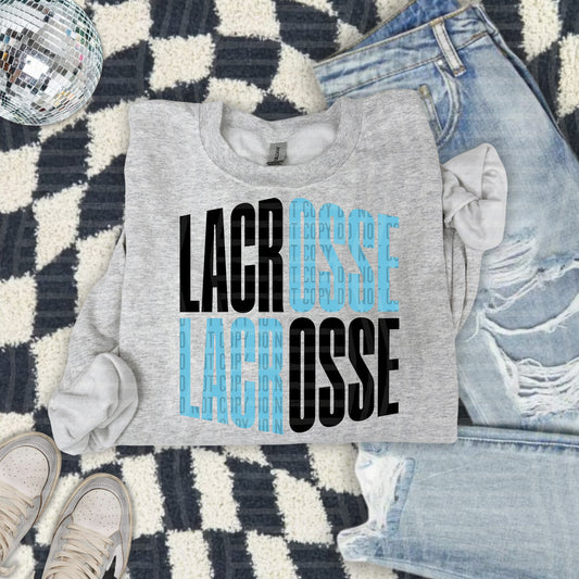 LACROSSE word art - Color Dropdown Digital Download 300DPI PNG FILE