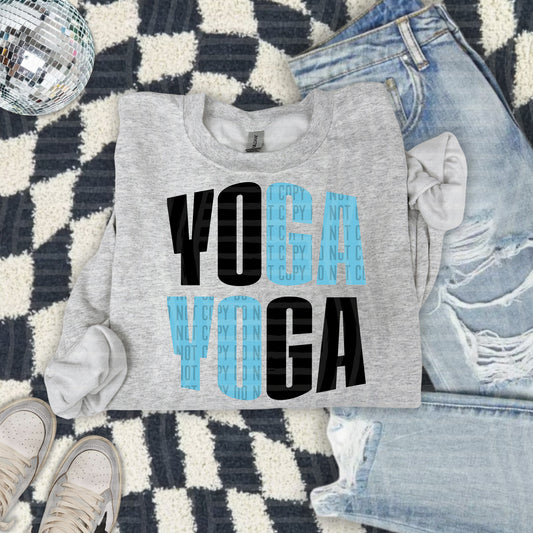 YOGA word art - Color Dropdown Digital Download 300DPI PNG FILE