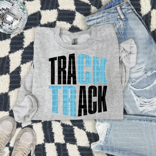 TRACK word art - Color Dropdown Digital Download 300DPI PNG FILE