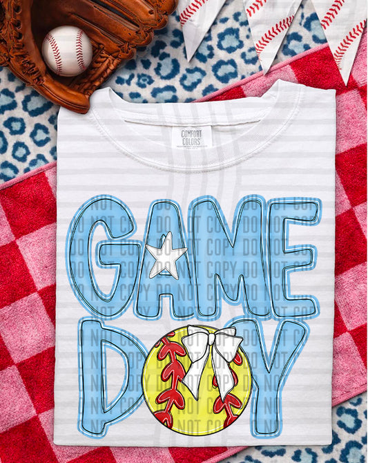 BASEBALL - GAME DAY - Color Dropdown Digital Download 300DPI PNG FILE