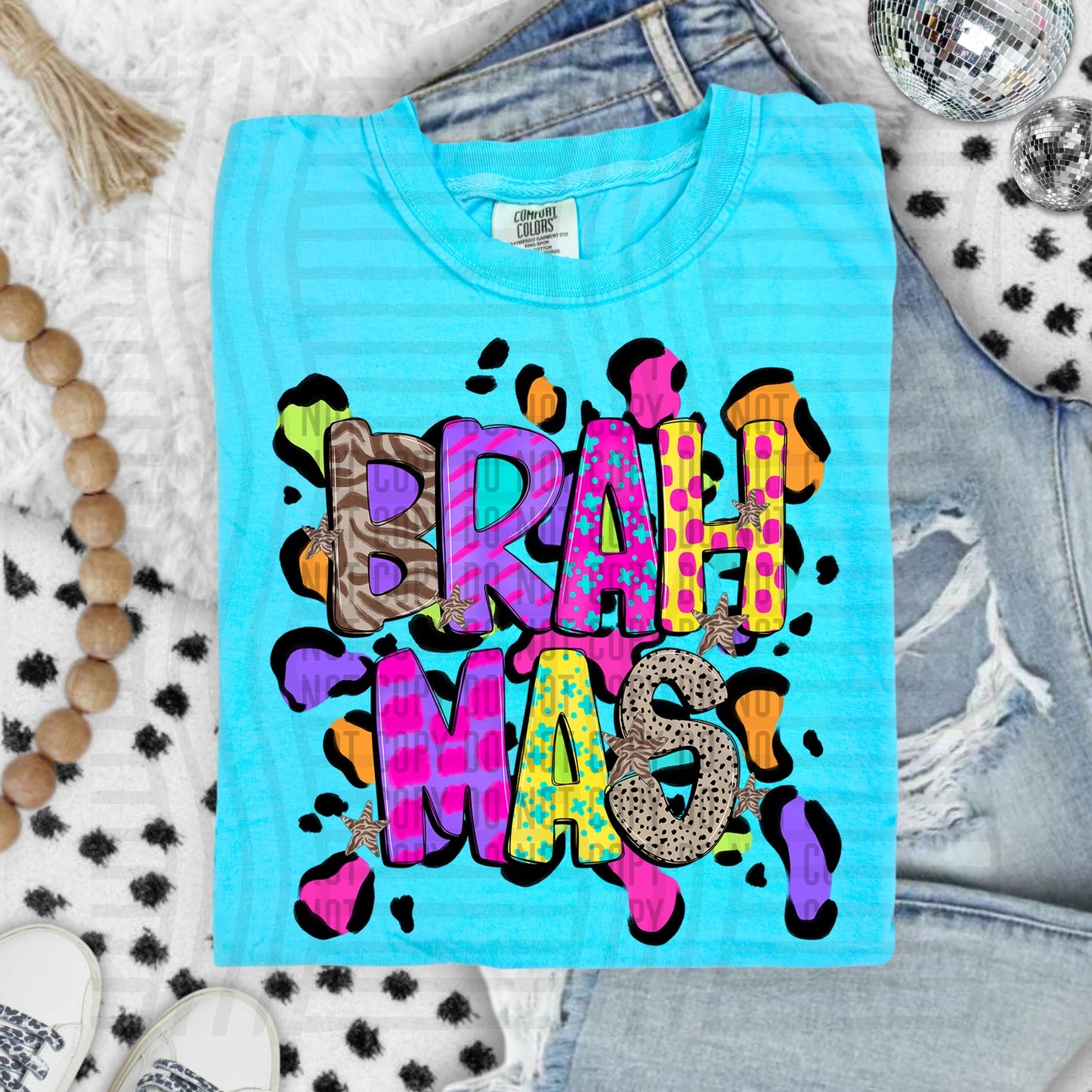 Funky Mix-Up Leopard Spot Mascots - Custom + Dropdown - 300 dpi Digital Download