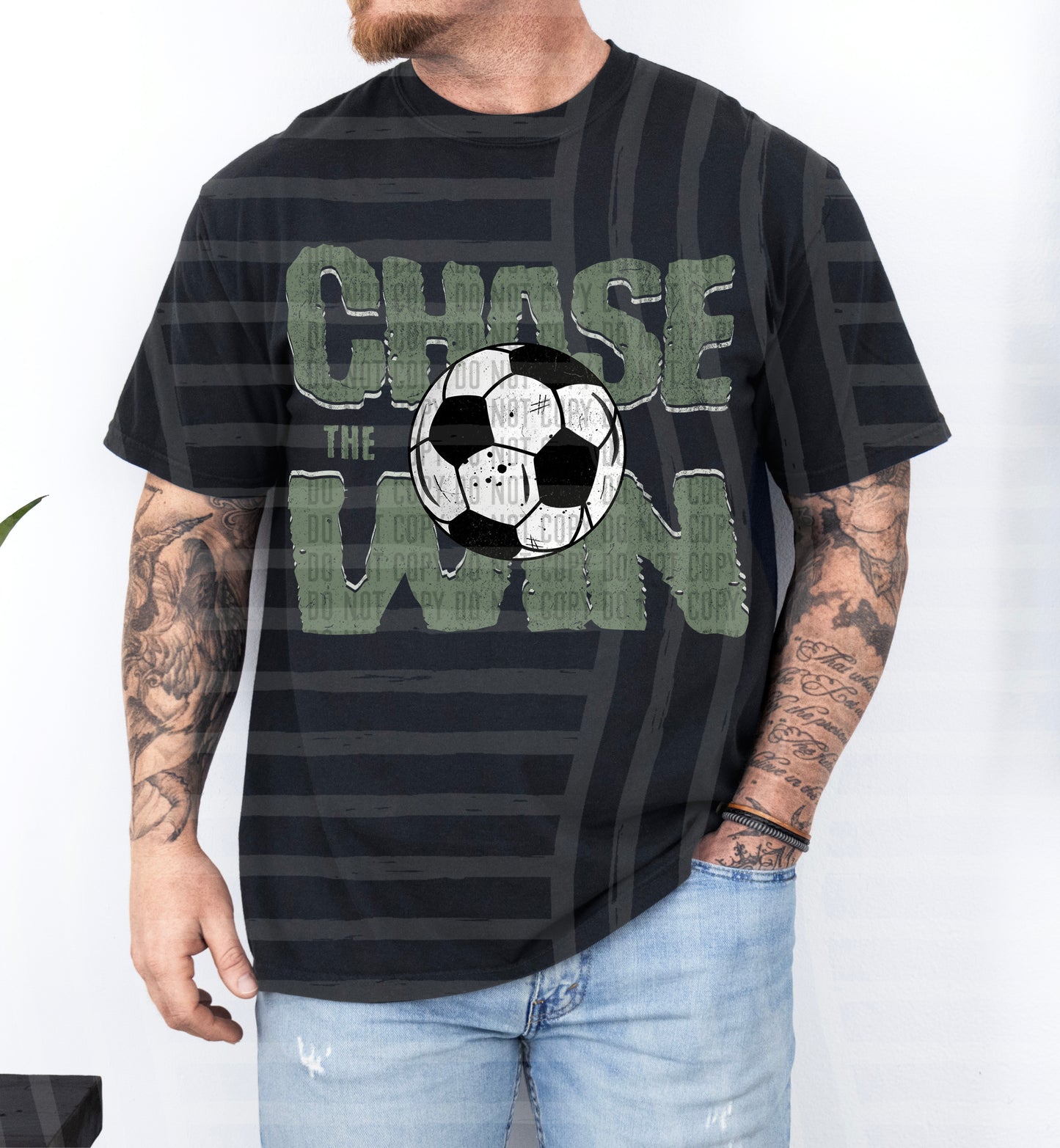 Chase the Win SOCCER - Color Dropdown Digital Download 300DPI PNG FILE