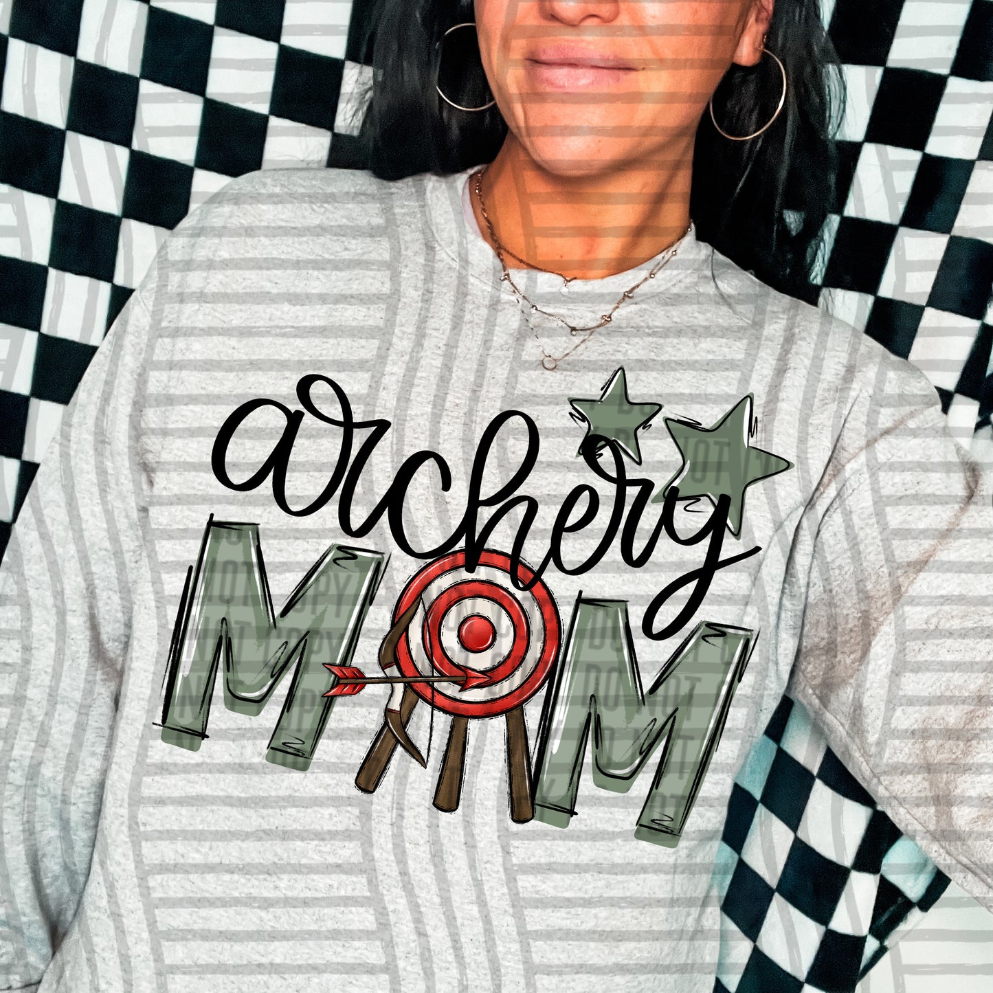 Archery Mom - Color Dropdown Digital Download 300DPI PNG FILE