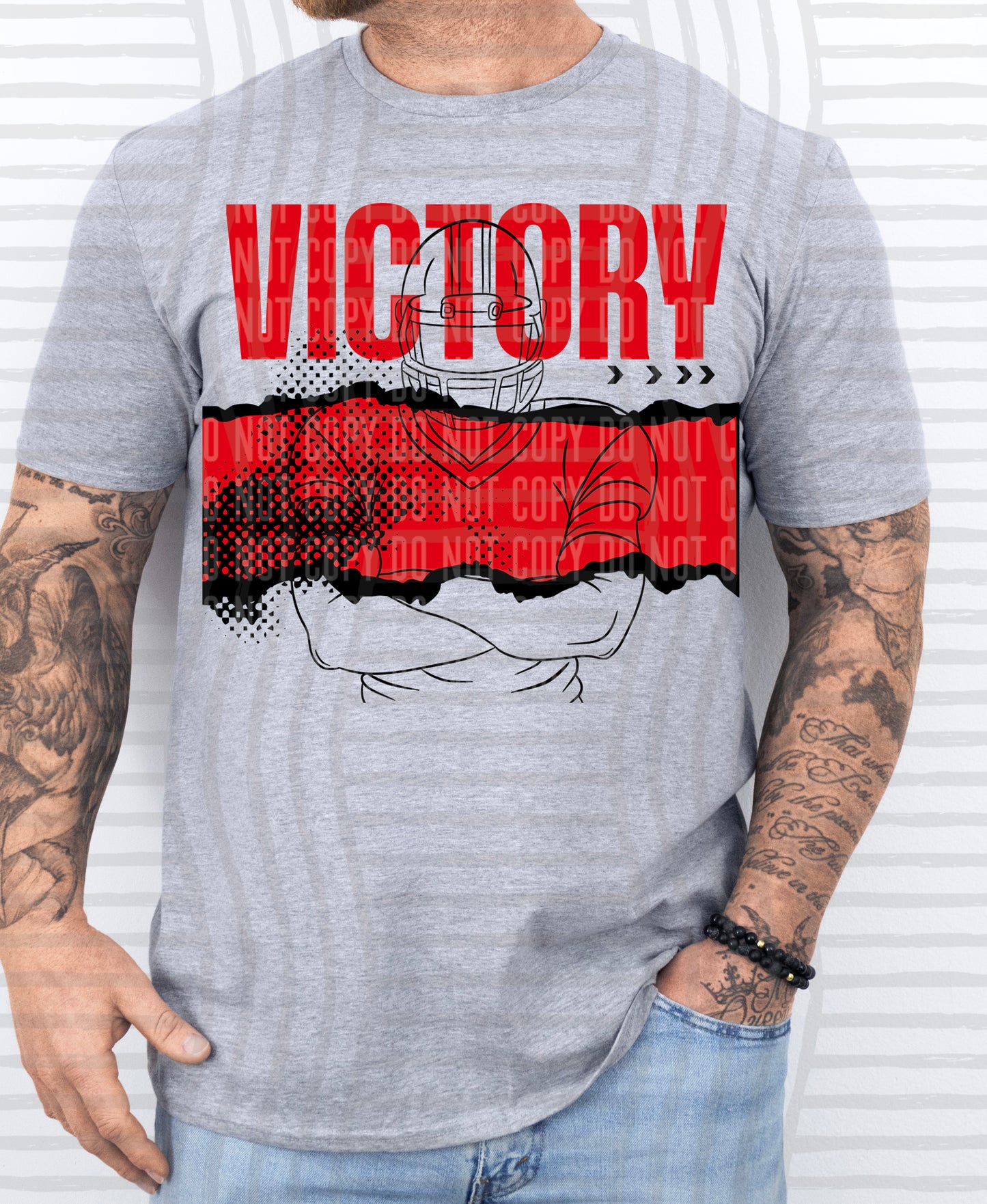 VICTORY Football - Color Dropdown Digital Download 300DPI PNG FILE