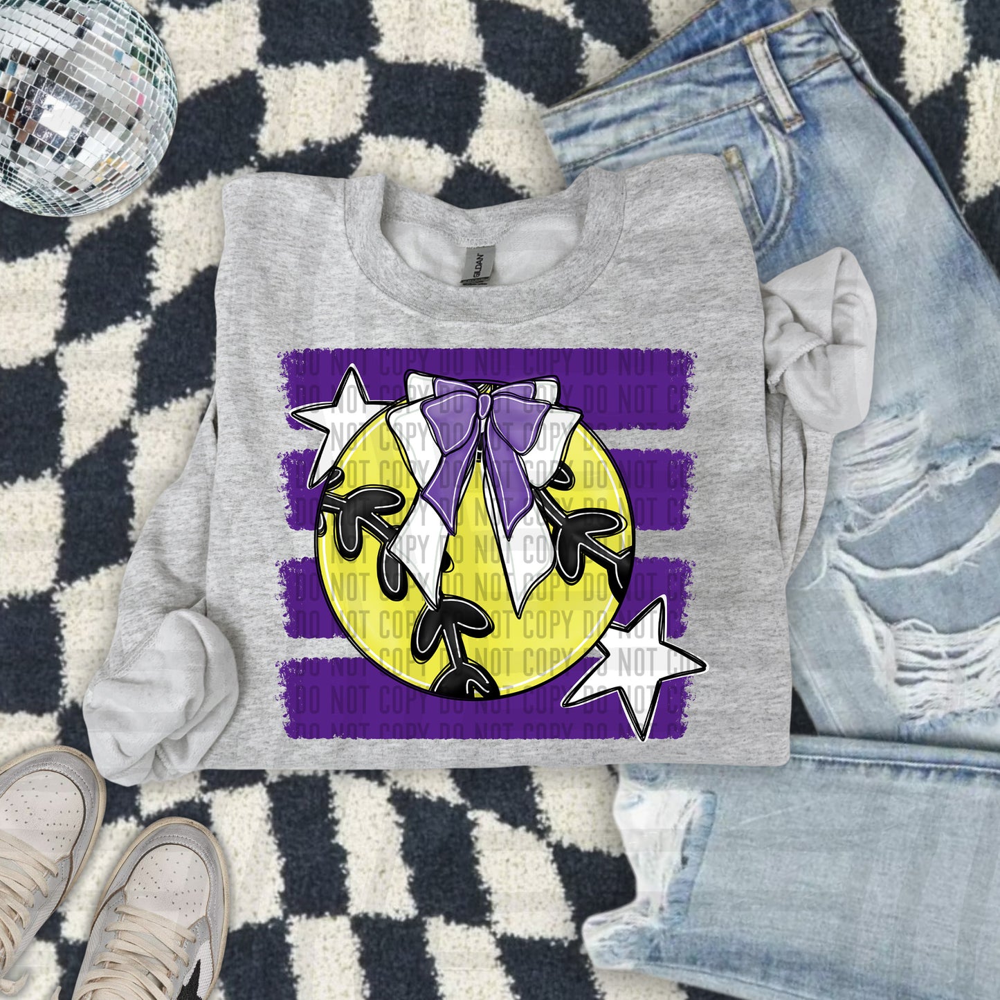 SOFTBALL BOW BOW CC 2608-0014 - Color Dropdown Digital Download 300DPI PNG FILE