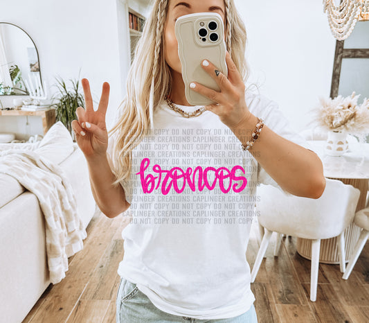 Hand Lettering Mascots PINK - Dropdown Digital Download 300DPI PNG FILE