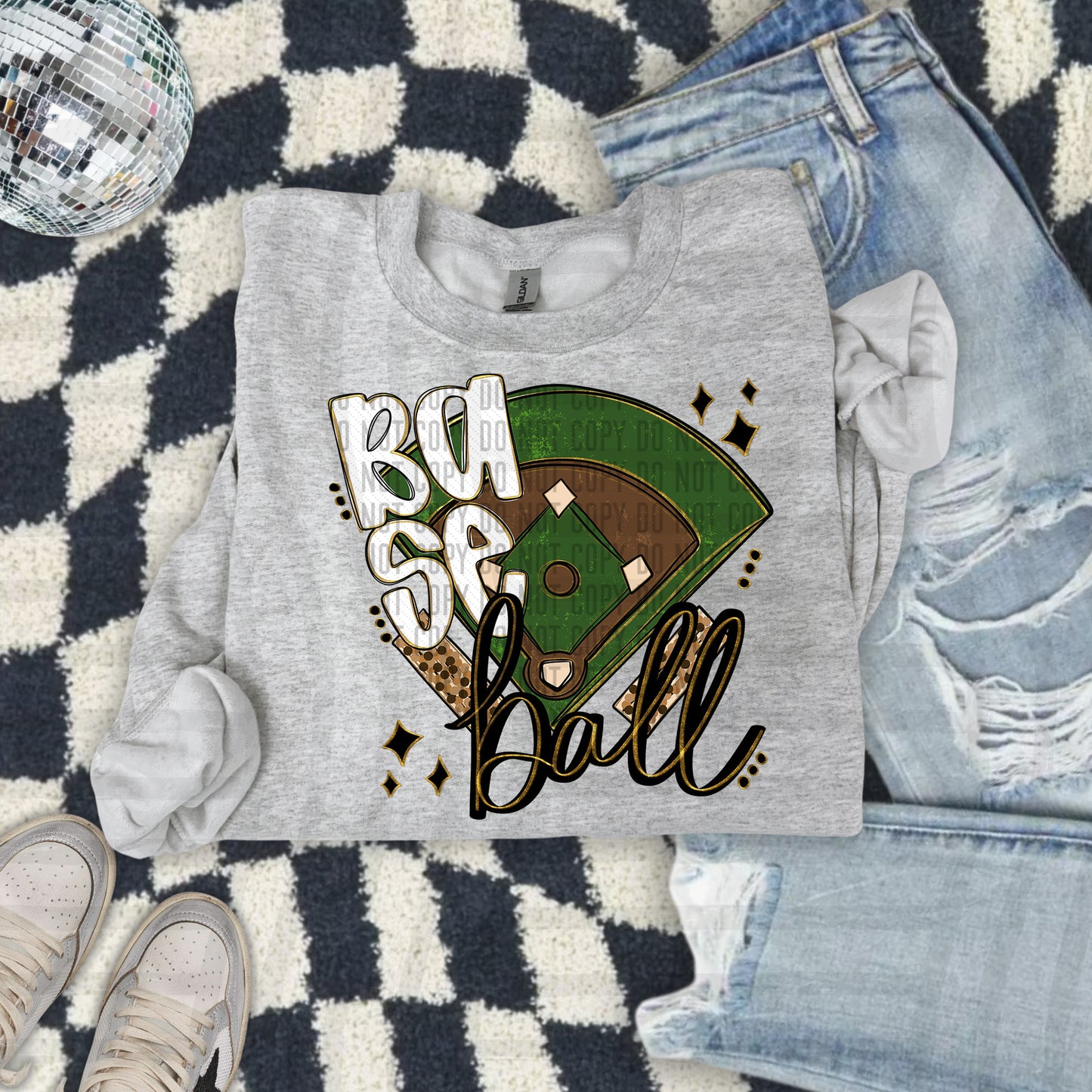 Baseball Field -Color Dropdown Digital Download 300DPI PNG FILE