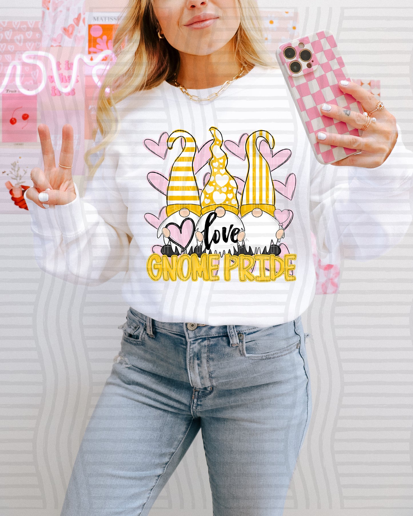 Vday Gnomes Pride - Color Dropdown Digital Download 300DPI PNG FILE