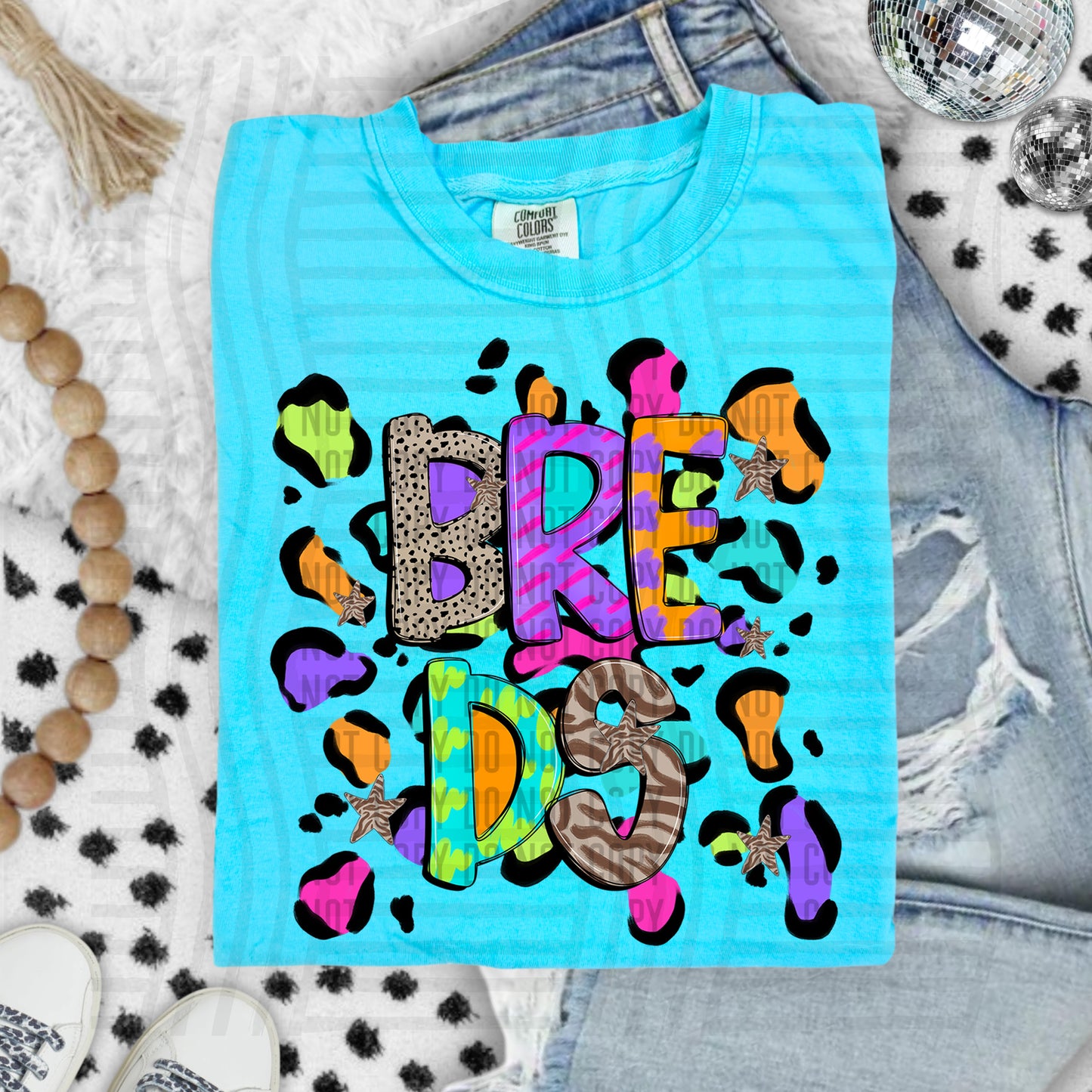 Funky Mix-Up Leopard Spot Mascots - Custom + Dropdown - 300 dpi Digital Download