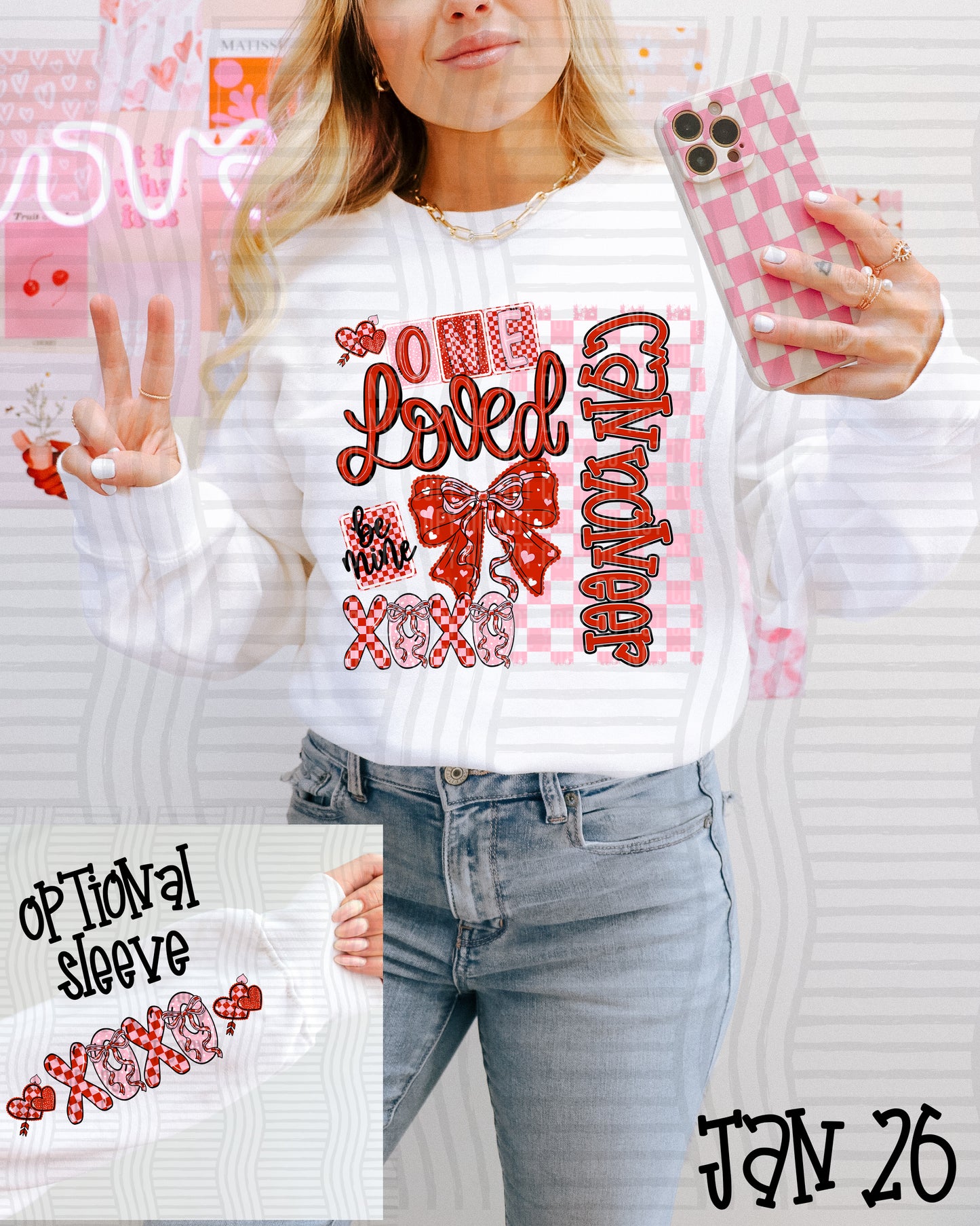 One Loved MASCOT (SINGULAR) + OPTIONAL SLEEVES - Custom + DROPDOWN - 300 DPI digital download
