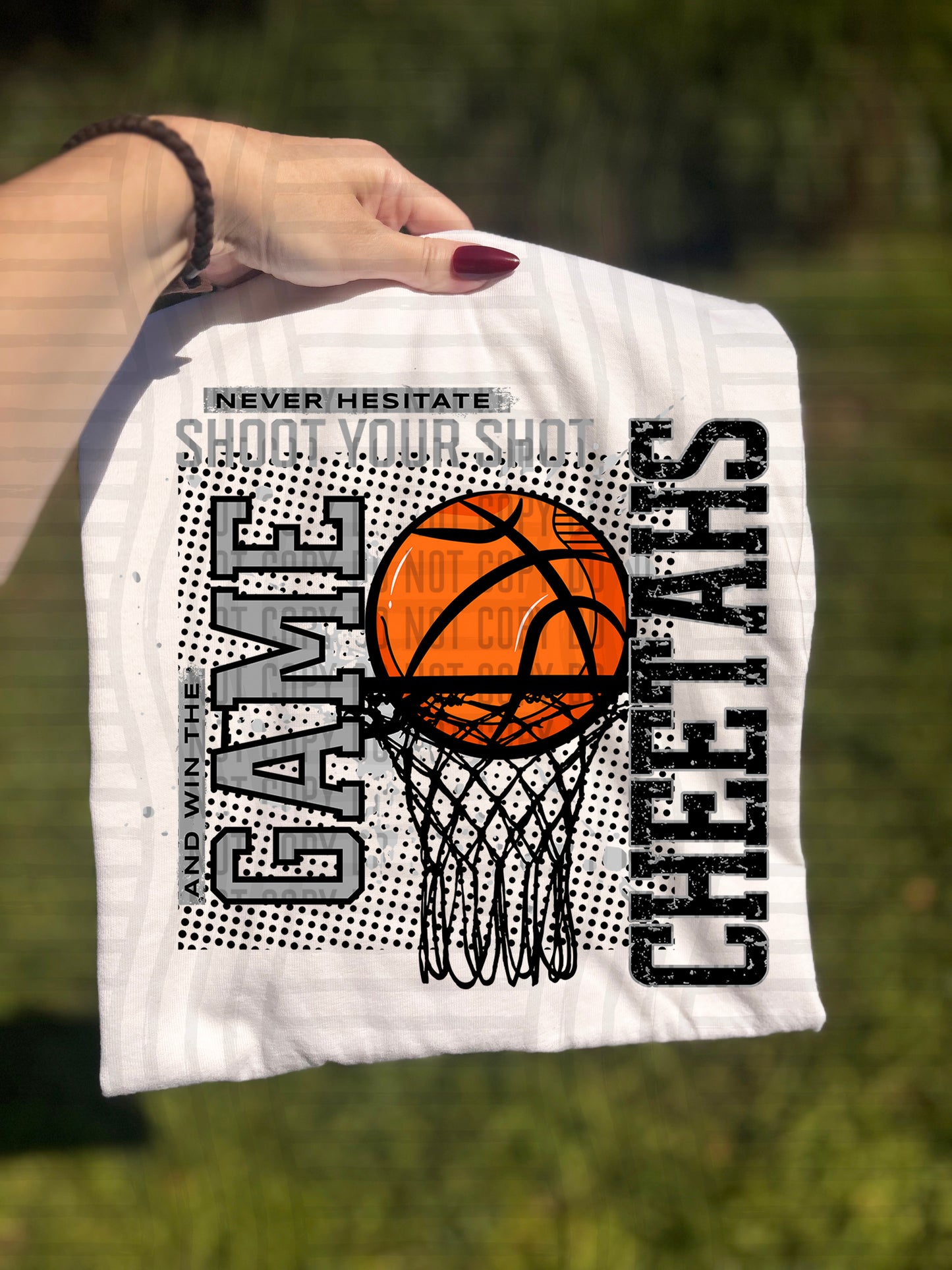 Basketball Never Hesitate - 300 dpi Digital Download