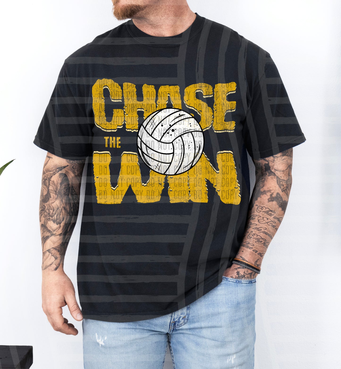 Chase the Win VOLLEYBALL - Color Dropdown Digital Download 300DPI PNG FILE