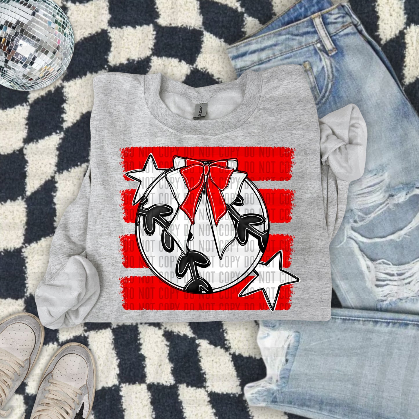 BASEBALL BOW BOW CC 2608-0013- Color Dropdown Digital Download 300DPI PNG FILE