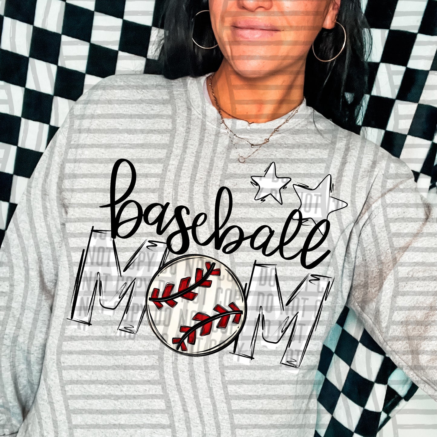 Baseball Mom - Color Dropdown Digital Download 300DPI PNG FILE