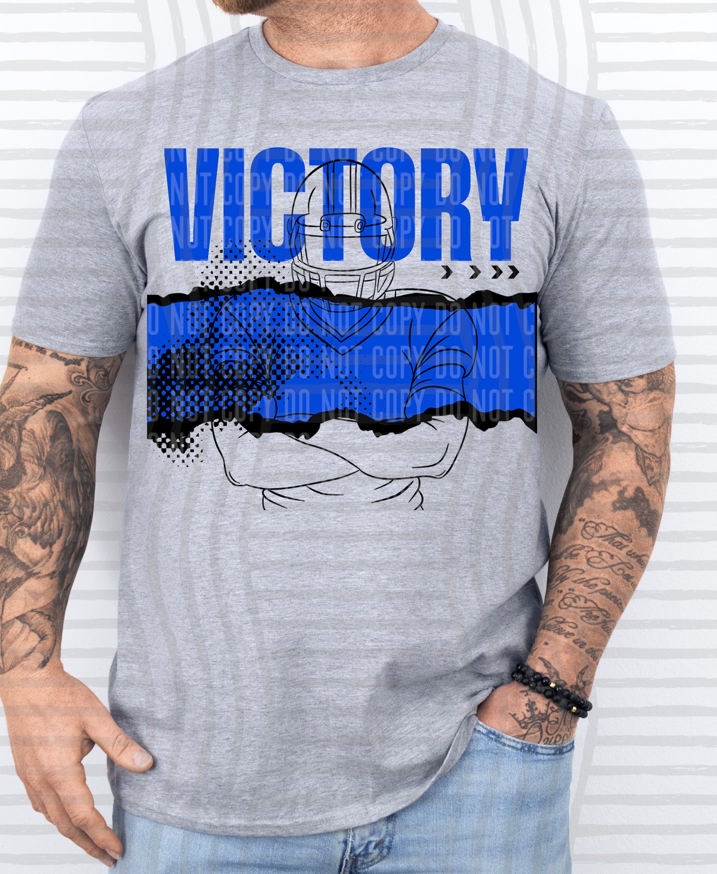 VICTORY Football - Color Dropdown Digital Download 300DPI PNG FILE