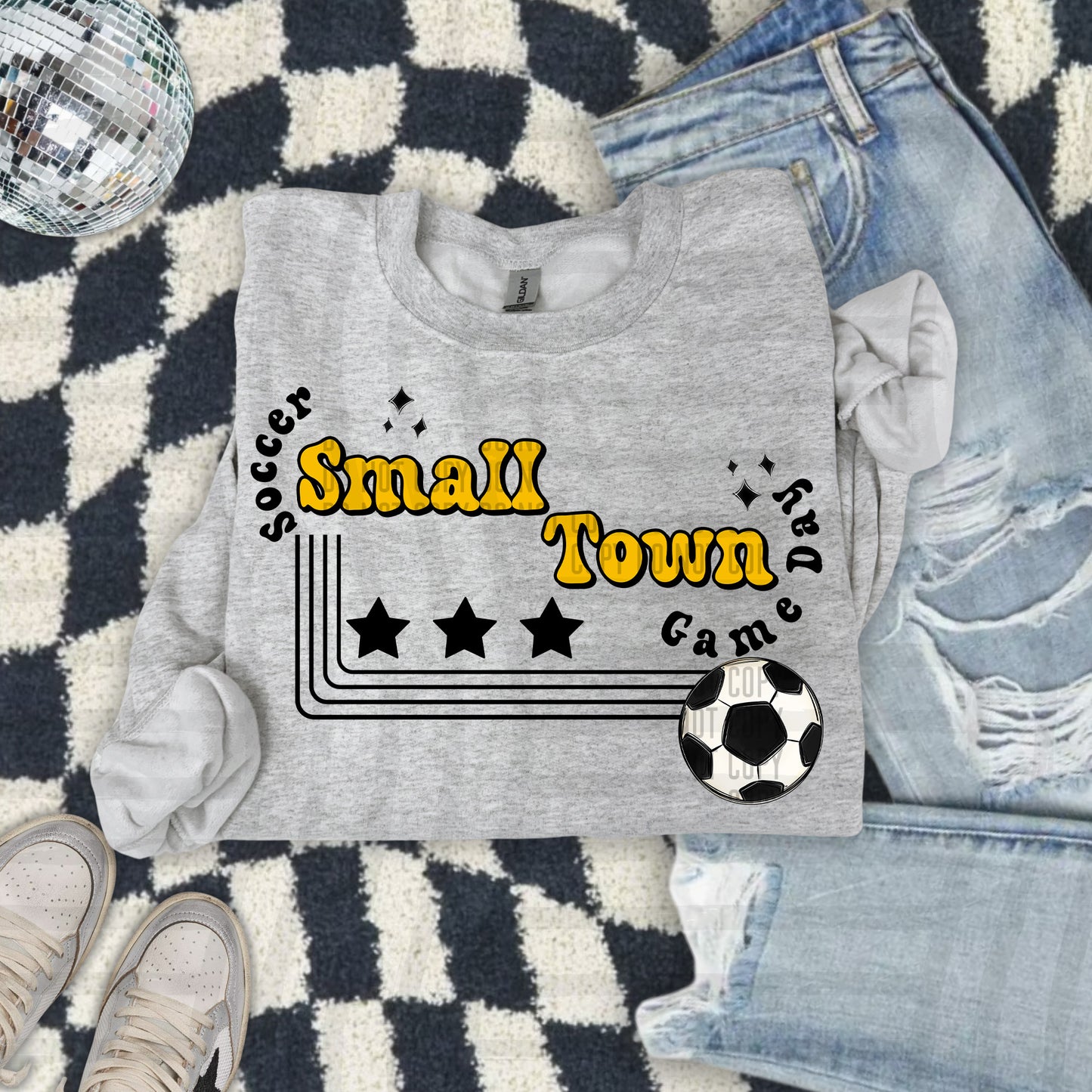 SOCCER - Small town - Color Dropdown Digital Download 300DPI PNG FILE