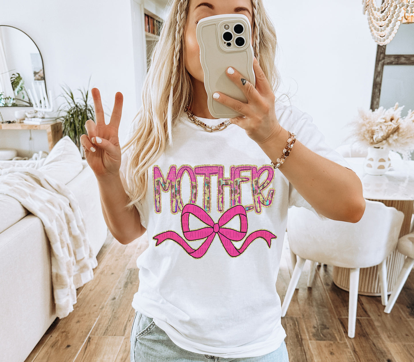 Preppy Leopard MOM NAMES (LARGE BOW) - DROPDOWN + CUSTOM - Digital Download 300DPI PNG FILE