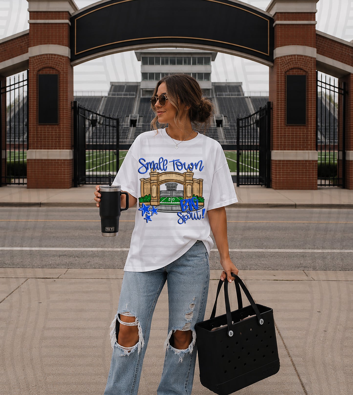 Small Town Stadium- Color Dropdown Digital Download 300DPI PNG FILE