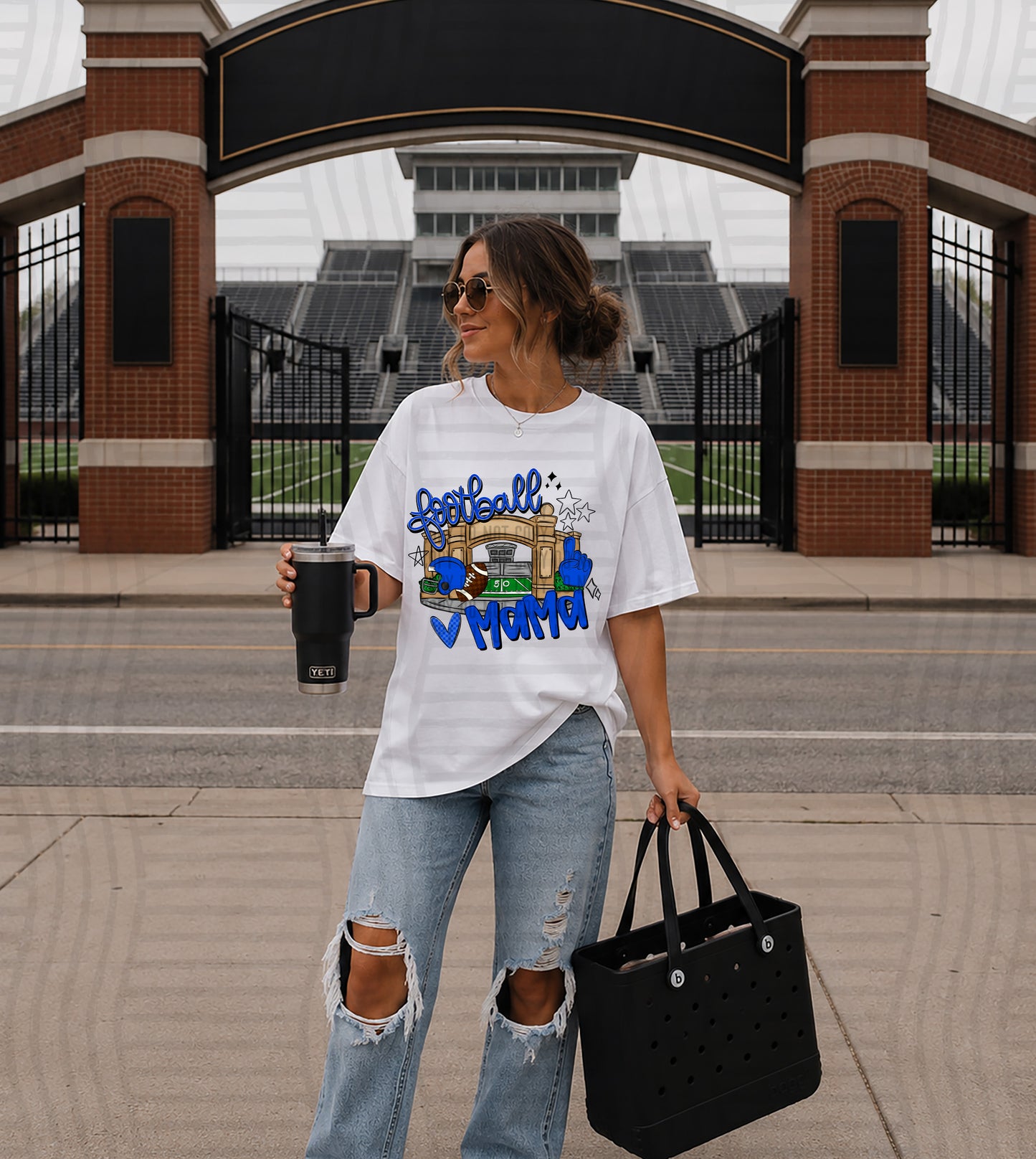 FOOTBALL MAMA - Color Dropdown Digital Download 300DPI PNG FILE